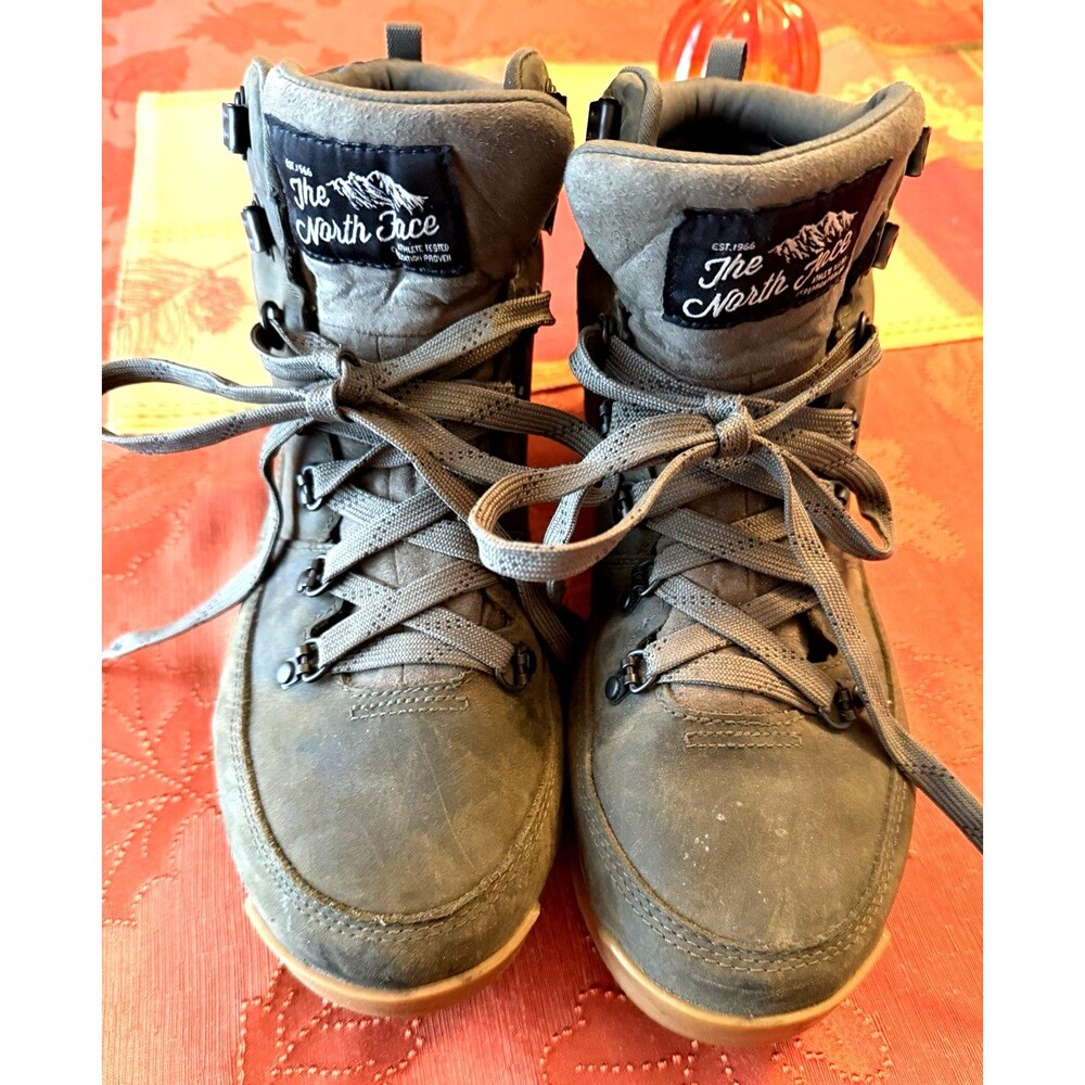 The North Face Back To Berkeley Redux Leather Hiking Boots Mens 10 Army Grn Camo